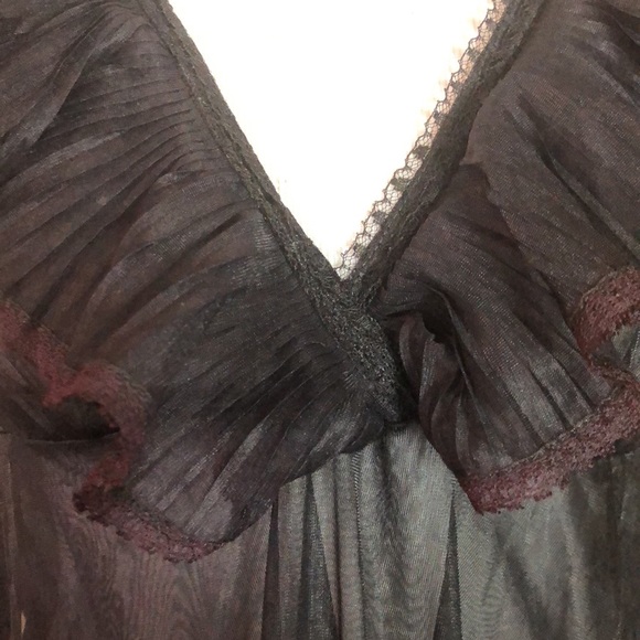 VINTAGE 60’s MOVIESTAR brand Size 36 Wicked Sexy BabyDoll Transparent Pleats USA - Picture 16 of 16